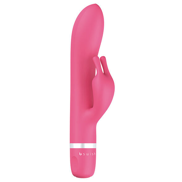 B Swish Bwild Rechargeable Rabbit Vibrator by B Swish offers 5 functions, dual motors, G-spot & clitoral stimulation, and waterproof fun with ultra-quiet performance.3